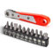 MFEIANQI Ratchet Screwdriver Mini Screwdriver Set Right Angle Phillips Magnetic Screwdriver Pocket Screwdriver Bit Set Low Profile Pocket Screwdriver for Tight Space Cool Gadgets Gifts for Men Husband