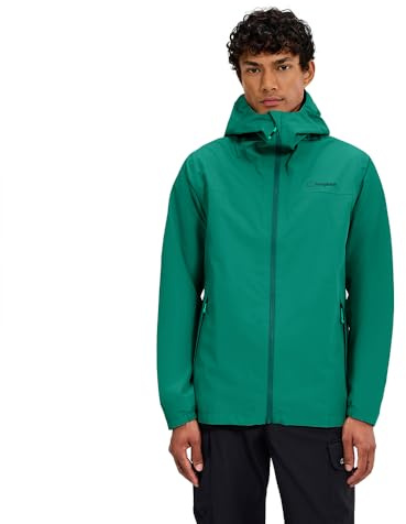 Berghaus Homme Deluge Pro Waterproof Shell Jacket | Adjustable Durable Coat Rain Protection Veste, Vert Prairie, XXL EU