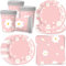 Bikasun Juego de vajilla de fiesta de margaritas margaritas para 16 invitados, flores blancas y rosas, decoración para fiestas de cumpleaños infantiles, vasos servilletas platos de papel