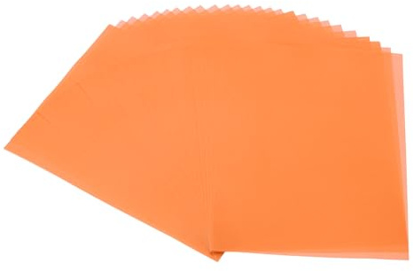 PATIKIL 30 Blätter Pergamentpapier 8.5x11 Zoll, Bedruckbares Transparentes Papier 100GSM Farbig Für Einladungen Laser InkJet Druck Kartenbasteln Handwerk Hochzeit Durchpausen, Orange
