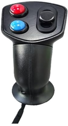 YKMYXZ, A60 + 2 Tasten + vertikaler Wippschalter Griffgriff Multifunktionsgriff Industrie-Joystick-Wippe Sicheres Manövrieren(SMCA60QBS Arm Grip Left Hand)