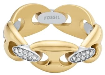 Fossil Heritage Damen Mehrfarbige Edelstahlring, JF049319988