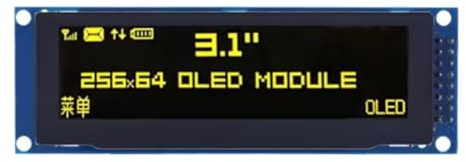 Cvoepobey OLED Display 3.12 256x64 25664 Dots Graphic LCD Module Screen LCM Display SSD1322 Controller SPI Interface