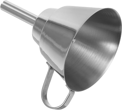 Ipetboom Stainless Steel Filter Funnel for Kitchen Metal Strainer Funnel for Oil Vinegar Canning Jar for Home Bar