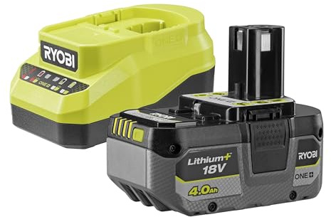 RYOBI 18 V ONE+ Akku-Starterset RC18120A-140XG, inkl. 1x 4,0 Ah Akku und 2,0 A Ladegerät