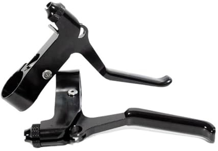 TECHAUTO Fahrrad Trommelbremse CNC Fahrrad Bremshebel Für Brompton Fahrrad 14 16 20 Zoll Faltrad MTB Rennrad Bremshebel BL35 Fahrrad Trommelbremsensatz (Black)