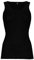 Dilling Damen RIPP Top aus 100% Bio-Merinowolle Schwarz 42