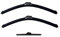 Jurmann® Vision+ Aero Scheibenwischer 450/450 + 400 mm Komplettsatz Vorne + Hinten Wischblatt Satz Golf II [19, 1G1, 1G4] Bj 02.86-07.91