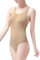 Damen Camisole Leotards für Erwachsene Gymnastik Tanz Ballett Kleid Unterwäsche mit Übergangsriemen, Hautfarben, Adult L/XL