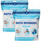 Scrubzz Disposable Bed Bath Wipes 25 Pack for Elderly Travel Camping Single Use Shampoo Shower Rinse Free (2 Pack)
