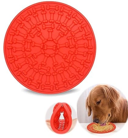 Buddy Treat Mat,Perfect Curve Lick Pad Dog Washing Pad - Dogs Bath Buddy- Grooming Helper- Super Suction- Just Add Peanut Butter