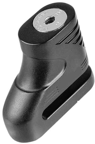 DGOINGPI Pinza Antirrobo Moto Alarma de Bicicleta, Bloqueo de Freno de Disco de Rueda con Llaves, Alarma de Motocicleta, Freno de Disco(Black)
