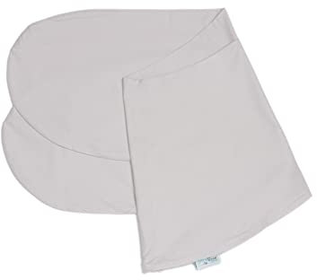 pic Bear Bio Stillkissen-Ersatzbezug 190 cm | 100% Bio-Baumwolle | GOTS-Stoff atmungsaktiv & antiallergisch | Moderne Designs (Perle-Grau, 190x40 cm | GOTS-Stoff)
