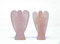 Wonder Care Schutzengel, Rosenquarz, Kristall, natürlicher Edelstein, Reiki, heilende Energie, Geschnitzte Statue (3,8 cm - 5,1 cm), 2 Stück