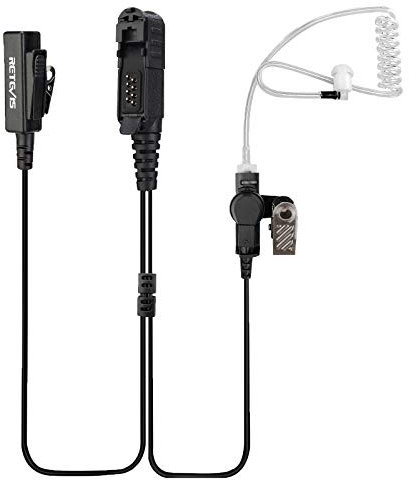 Retevis EAM003 Überwachungsohrhörer mit Lautsprechermikrofon Kompatibel mit Motorola XPR3300 XPR3500 XIR DP2400 DP2600 Tragbares Handfunkgerät (1 Packung)