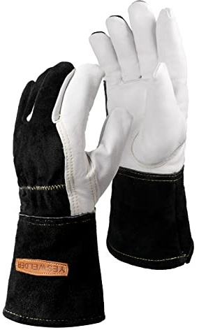 YESWELDER Premium Goatskin TIG Welding Gloves