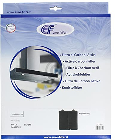 EUROFILTER Kohlefilter wie NEFF 00703134 246x278mm für Dunstabzugshaube