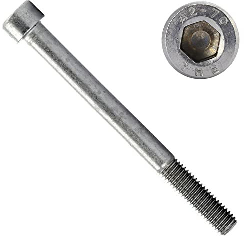 OPIOL QUALITY® Zylinderschrauben DIN 912 M2x6 mm aus Edelstahl A2 V2A (500 Stück) Innensechskant Zylinderkopfschrauben Zylinderkopf Schrauben Rostfrei