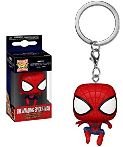 Funko Pop! Keychain: Spiderman No Way Home 2021 - Spider-Man - Leaping SM3 - Neuartiger Schlüsselanhänger - Vinyl-Minifigur Zum Sammeln - Strumpffüller - Geschenkidee - Offizielle Handelswaren