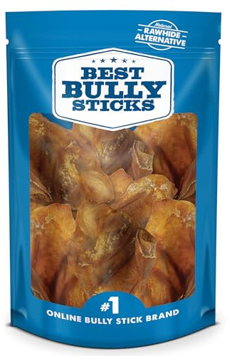 Best Bully Sticks Pig Ear Dog Chews, 12 Count