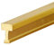 CMYUN Threshold Strip Brushed Solid Brass Floor Transition Strip, Wood to Tile Threshold Strip for Doorways, Cuttable Edging Trim Strip/Decorative Strip, 1m Long (Size : W4xH6mm(0.16x0.24))