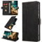 KANVOOS Cover per Samsung Galaxy S22 Ultra, Cover a Libro Portafoglio in Pelle PU [Porta Carte] [Magnetica], Antiurto Flip Case Custodia per Samsung S22 Ultra (Nero)