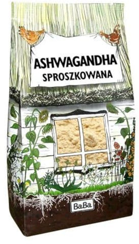 BaBa FOOD Ashwagandha Pulver 50g | fein gemahlene Ashwagandhawurzel |100% naturrein | ideal zur Zugabe in Smoothies, Säfte, Goldene Milch, Moon Milk & Co