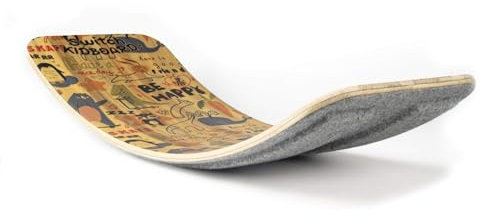 Rocker Balance Board für Kinder, sicher für Kinder, Fingerschutz, Filz, hölzernes Montessori-Lernspielzeug (Animals)