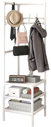 Ergocar Multifunktionaler Garderobenständer. Unterteilt in verschiedene Positionen, hohe Speicherung mit hoher Effizienz. Geeignet, um Taschen, Kleidung, Schals usw. zu platzieren.