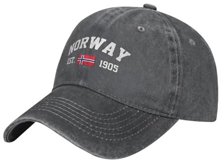 Freizeit Basecap Norwegen Flagge Schirmmütze Basecap Baumwolle Golf Hüte Sport Sonnenblende Mütze Für Tennis, Reisen, Running