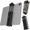 teefeet Tripod Mount Adapter for iPad & Phone - 360° Ball Head Tablet Clamp with 1/4 Screw Holes, Compatible with Most Sizes of Phones and Tablets (Black)