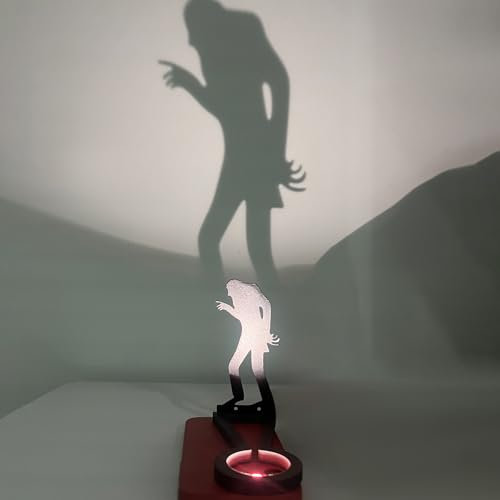 Christmas Horror Kerze Schatten Dekor Kerzenhalter Teelicht Schatten Caster Gruselige Geist Teelichthalter Shadow Caster für Halloween Dekoration