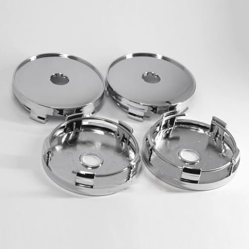 vmwia Auto Radnabenkappen Radkappen Für Hyundai i30 1.Generation (FD) 2007–2012,Zentralen Logo Nabendeckel Sonnenschutz Wasserdicht Styling Zubehör.,A/Silver