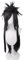 WCCNKK Anime Cosplay Perücke Uchiha Madara Black Long Halloween Kostüm Cosplay Perücke, Für Party Karneval Weihnachten, Animationsausstellung, Dekorative Accessoires, Mit Perückenkappe
