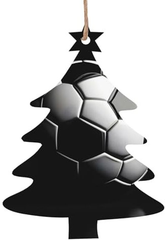 Holzornamente I Like Soccer Print, Weihnachtsbaumschmuck, Ornamente für Weihnachtsbaum, Geschenk, Zuhause, Party