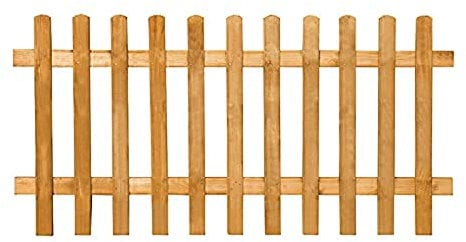 White 6ft x 3ft Picket Fence Panel Pack of 4 Decorative Garden Fencing for Outdoor Use