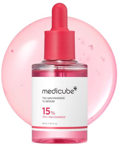 medicube TXA+Niacinamide 15% Glow Facial Serum for After Spot Care | All-in-One Daily Korean Skincare | Uneven Skin Tone, Texture, and Hydration Care | High-Potency Tranexamic Acid 5% | 1.01 fl.oz