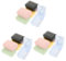 Healeved 18 Sets Travel Contacts Lens Case with Mirror Compact Case for Eye Contacts Safe Storage