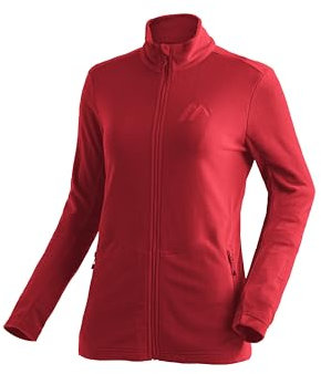Maier Sports Denise Jacket W Damen Midlayer, pflegeleichte Fleece-Jacke mit 2 RV-Taschen, Regular Fit