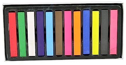 LOLIPPYY Farben Temporäre Haarkreide Haarkreide Für Kreatives Färben Waschbar Schonend Für Haar Für Partys Und Cosplay Pastellfarben