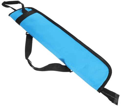 TOYANDONA Oxford Stoff Drumsticks Tasche mit Verstärkung für Mehr Stabilität Bietet Platz zu 4 Paar Drumsticks Blau für Jazz und Schlagzeugspieler Unterwegs