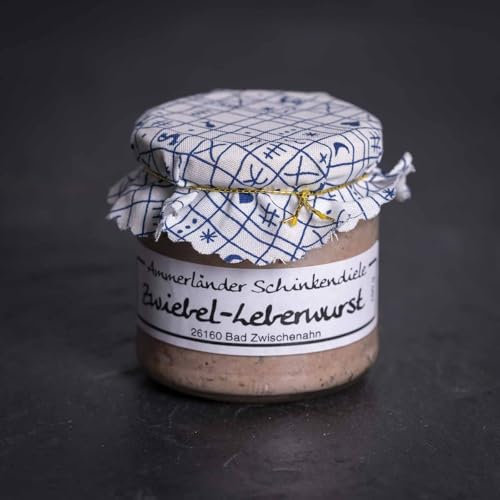 Hausgemachte Zwiebelleberwurst im Glas | 160g | Herzhaft und traditionell für Genießer