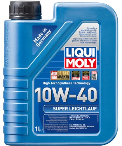 LIQUI MOLY Super Leichtlauf 10W-40 | 1 L | Synthesis technology motor oil | SKU: 9503