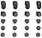 BXQINLENX 20 PCS Silver Chrome G1/4 Plug Fittings for Computer Water Cooling System (Black)