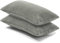 CelinaTex 2er Set Kissenbezug 40x80 cm Doppelpack Coral Fleece Kissenhülle, Kopfkissenbezug Kissen Überzug Comfortable Silber 5001331