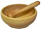 Mortier et pilon en bois - Broyeur à épices et herbes - En bois de hêtre - Cadeau pour la maison - M08