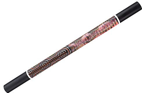 XDrum RS-100 Regenmacher 1 Meter Länge - Rainmaker Effekt erzeugt angenehmes Regengeräusch - Regenstab aus PVC Kunststoff - Dot Art Design - Regenstock ideal für Meditation und Früherziehung