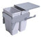 Poubelle coulissante suspendue - 2 bacs - Contenance : 60 L - Hauteur : 480 mm - GOLLINUCCI