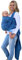 AMAZONAS Babytragetuch Carry Sling Denim - TESTSIEGER bei Stiftung Warentest mit Bestnote 1,7-510 cm 0-3 Jahre bis 15 kg in Blau