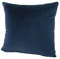 heimtexland ® Samt-Kissen Kissen-Bezug Sofa-Kissen 50x50 Nacht-Blau Typ641